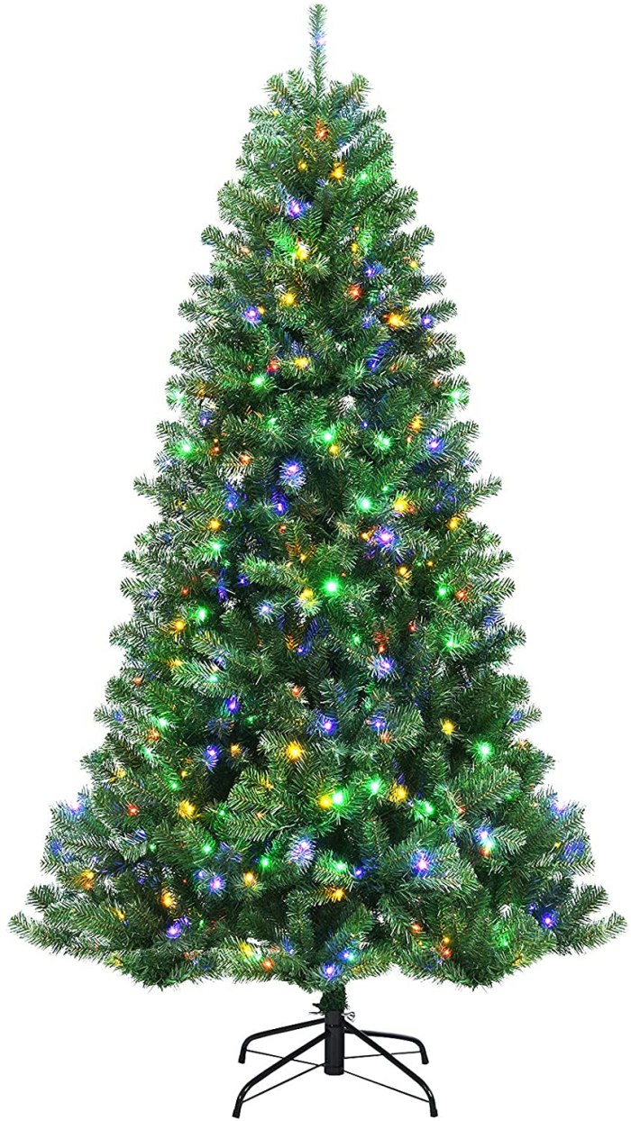 Goplus 7ft Pre-lit Artificial Christmas Tree