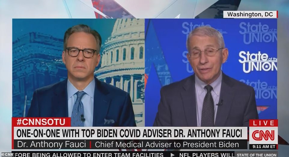 Dr Anthony Fauci on Sunday contradicted Vice President Kamala Harris, who had claimed that the administration 'didn't see Omicron coming'