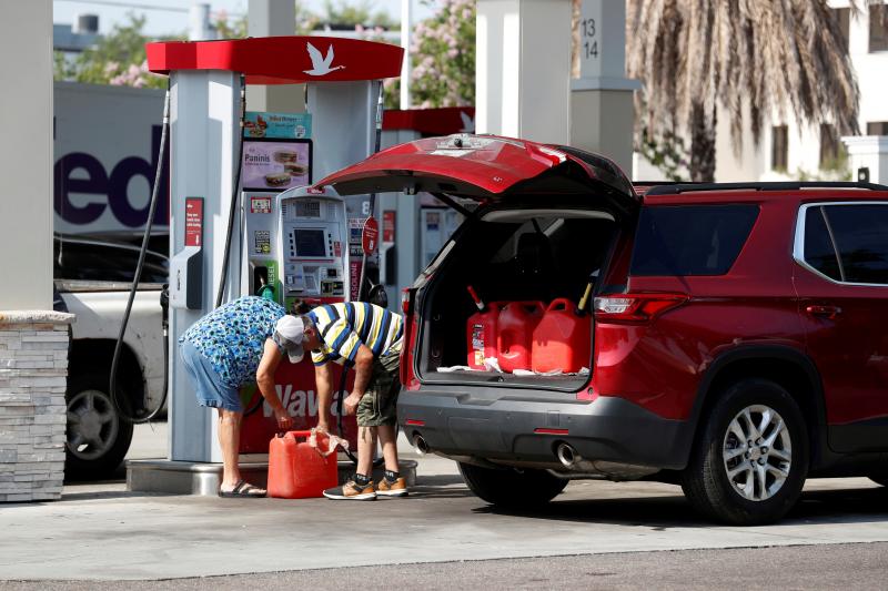 Stockpiling gas after the Colonial Pipeline cyberattack, Tampa, Florida, May 2021