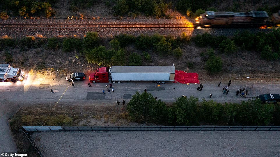 Texas Gov. Greg Abbott blamed President Joe Biden for the deaths of the 50 migrants found dead inside an abandoned tractor-trailer. The truck was found abandoned by railroad tracks and salvage yards by an individual who worked nearby