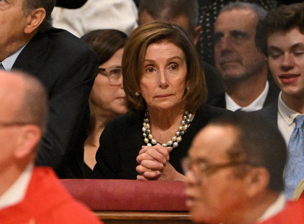 Despite her stance on reproductive rights, Pelosi is a practicing Catholic.