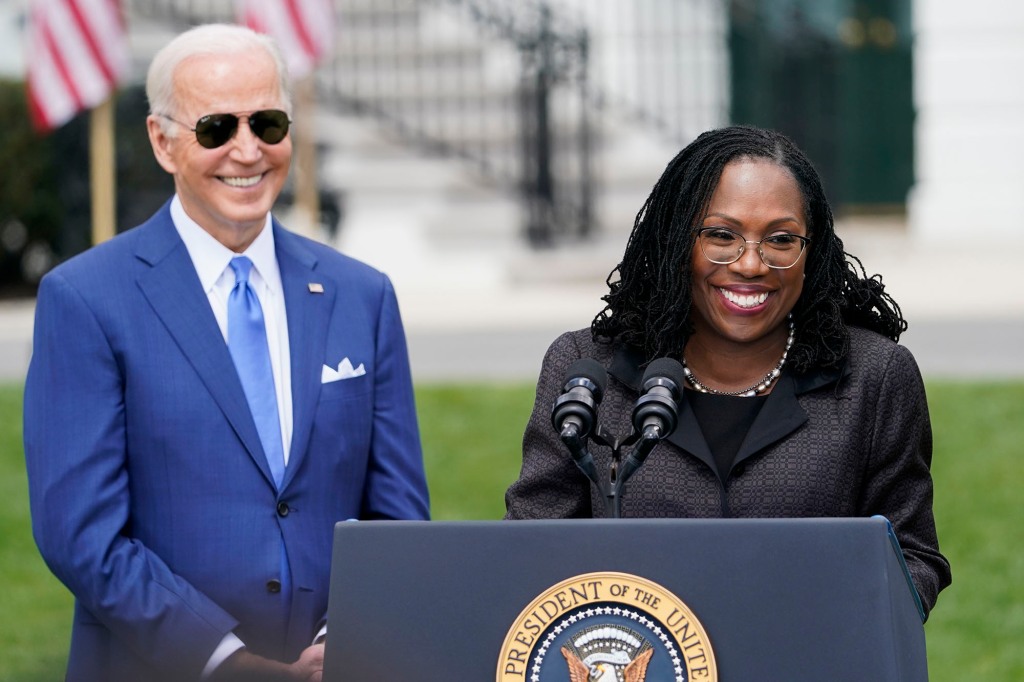 Joe Biden and Ketanji Brown Jackson.