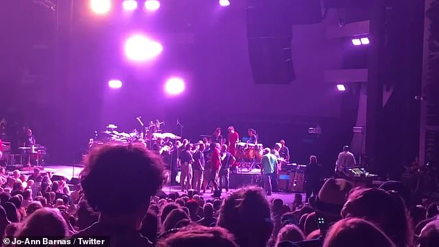 Cancelled: The concert was swiftly cancelled amid Santana's medical issue