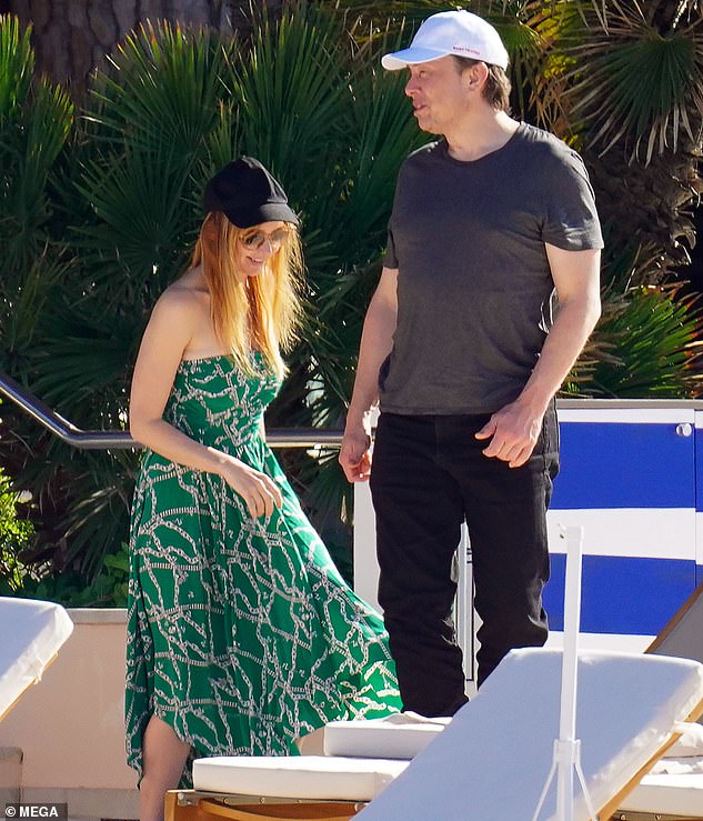 Musk seems calm about the agreement. Before the conference, he was in the South of France with Natasha Bassett.
