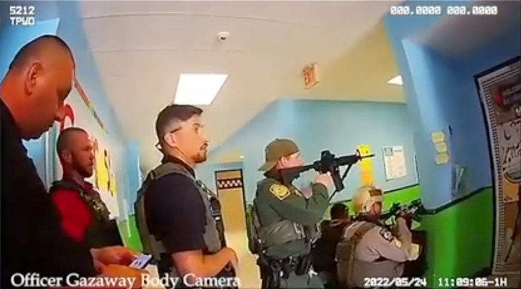 Video of the cops responding to the school.