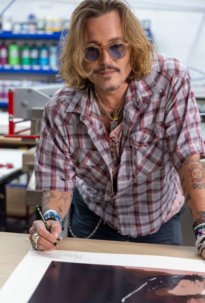 Johnny Depp, the artist.