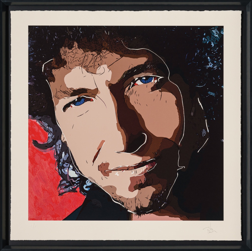Depp's art depicting Bob Dylan.
