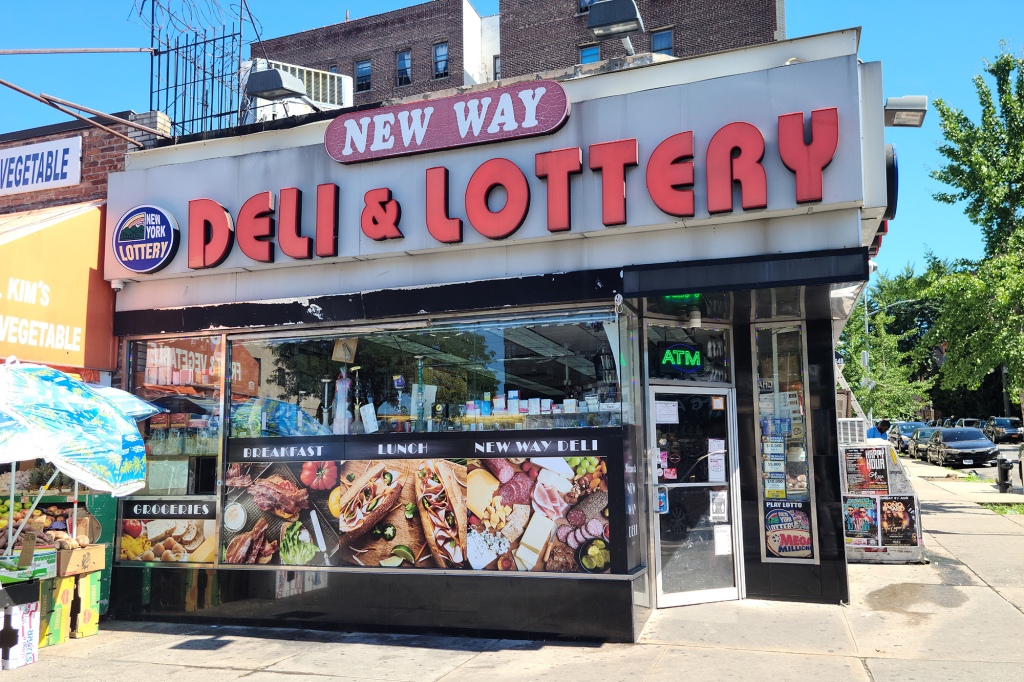 A man in the Bronx snatched a second place ticket at the New Way Deli & Lottery Corp.