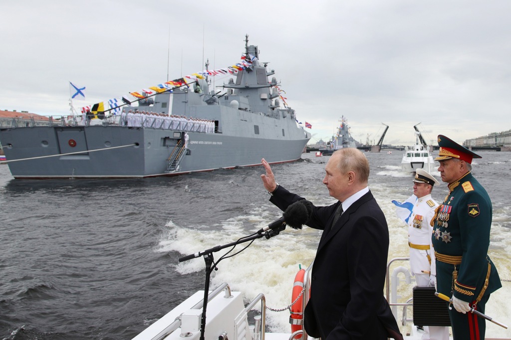 Vladimir Putin signed a 55-page naval doctrine outlining Russia's designs.
