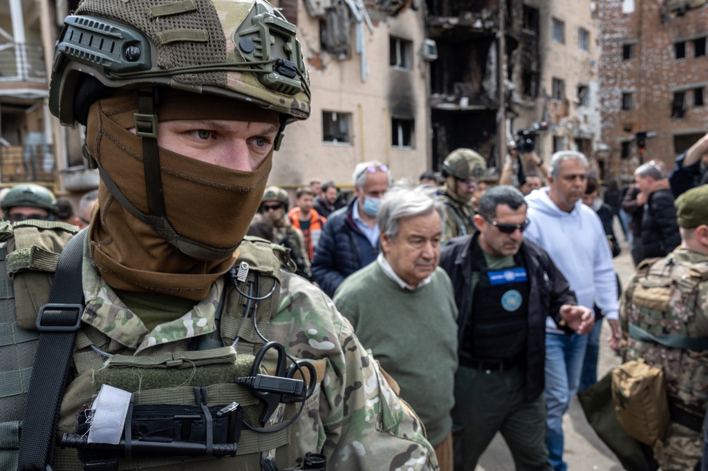 UN Secretary-General Antonio Guterres cited Russia's invasion of Ukraine as a crisis with "nuclear undertones."