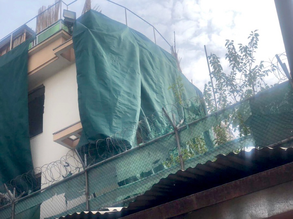 Kabul house where where Al Qaeda leader Ayman al-Zawahiri was killed by two US Hellfire missiles Sunday.