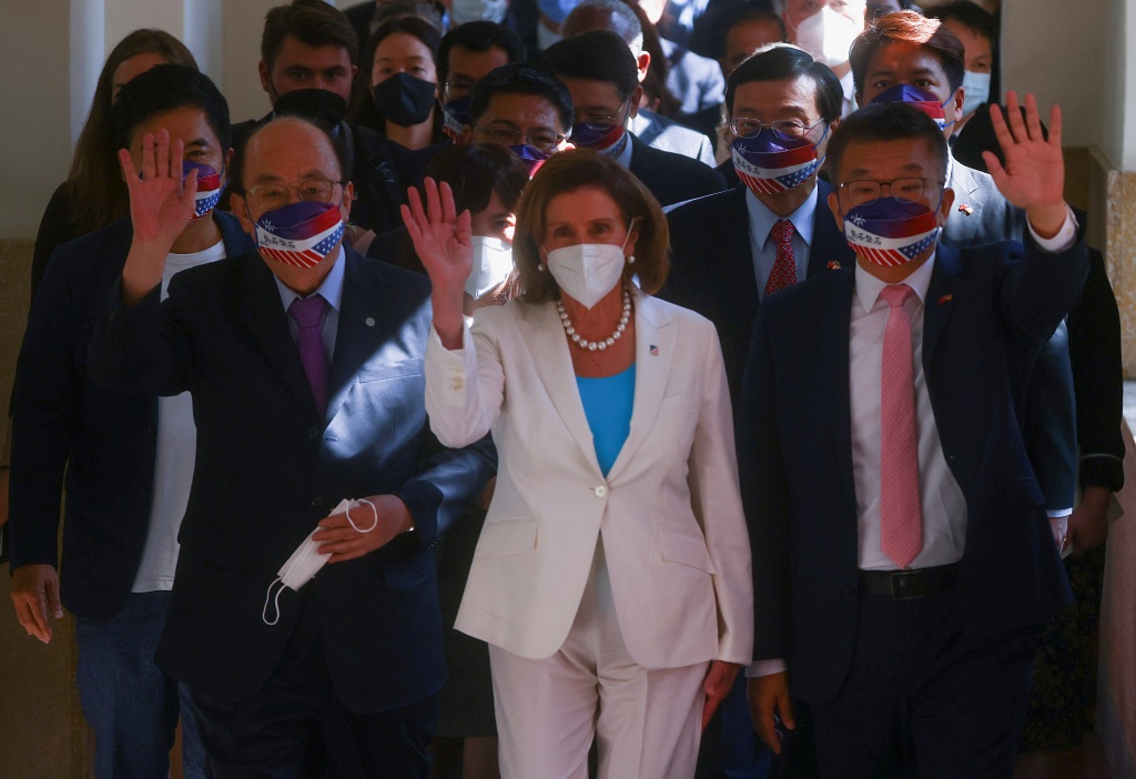 U.S. House of Representatives Speaker Nancy Pelosi visits the parliament in Taipei, Taiwan August 3, 2022.