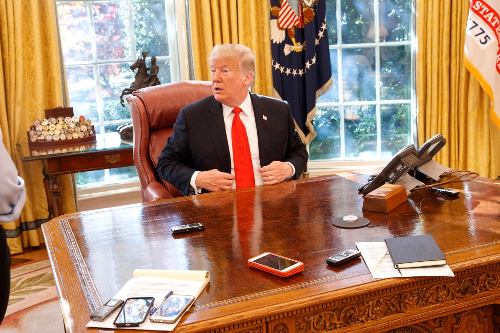 Trump at desk