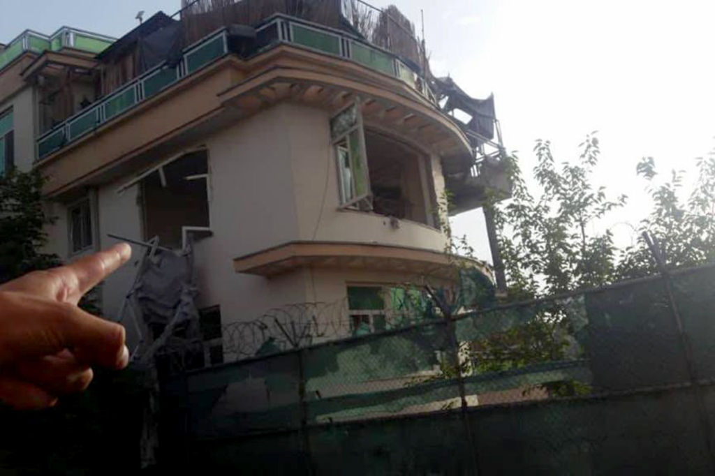Drone strike attack in Kabul, believed to be the residence of al Qaeda leader Ayman al-Zawahiri.