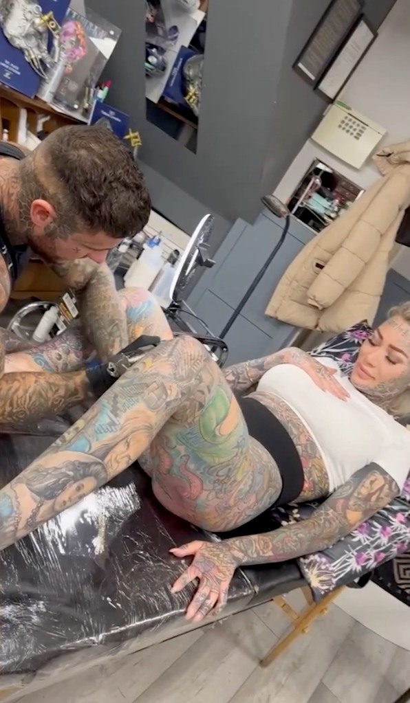 Holt believes she's one of the only women in the world to have her vaginal folds inked, and says admirers have praised her for enduring the painful process.