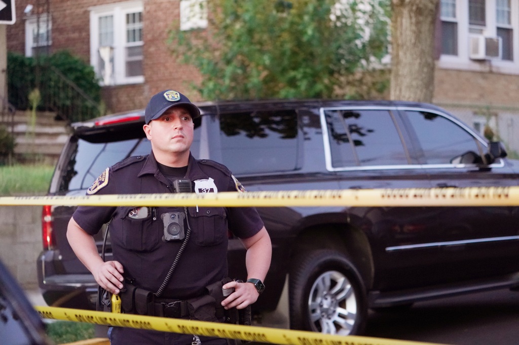 Police presence around the home of Hadi Matar