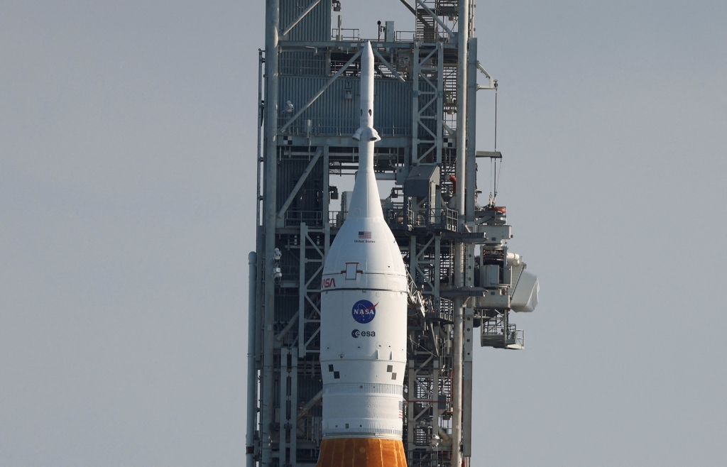 The capsule will fly around the moon in a distant orbit for a couple weeks, before heading back for a splashdown in the Pacific.