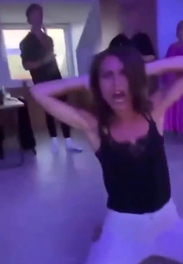 Sanna Marin dancing at house party.