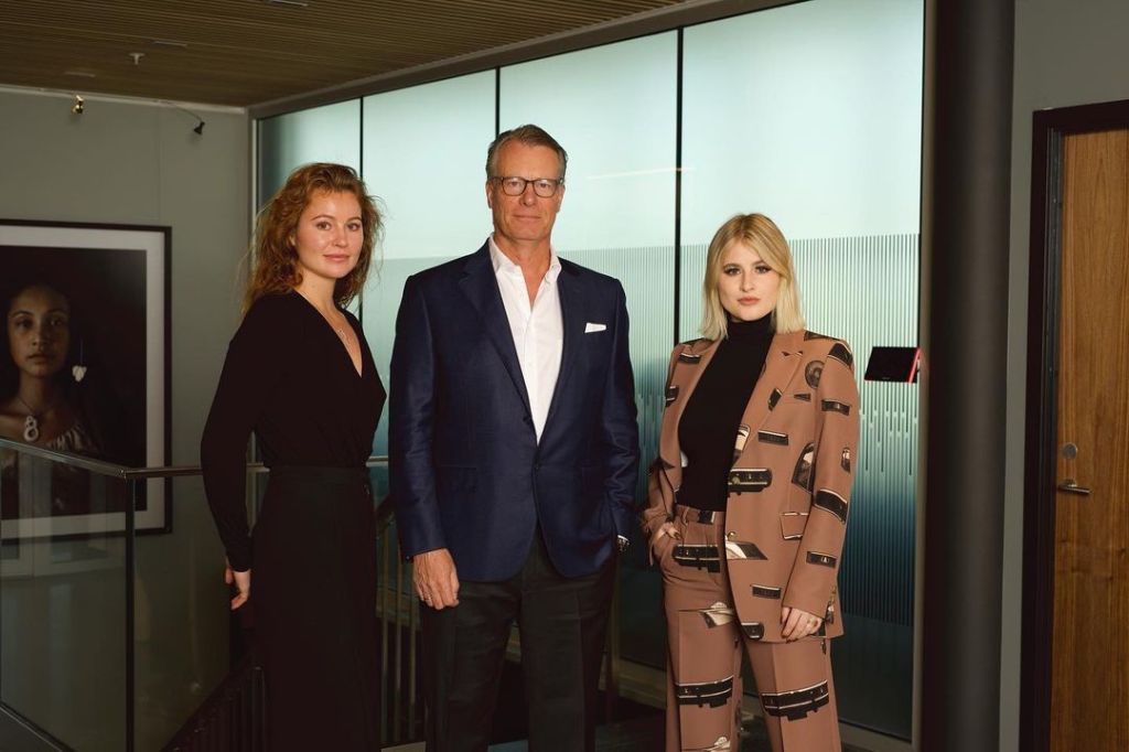 Sisters Alexandra (left) and Katharina (right) were given incredibly valuable stakes in their father Johan's investment firm.