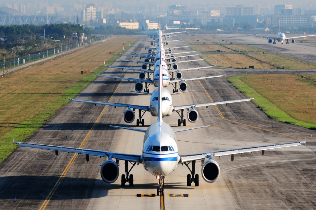 Airplanes.