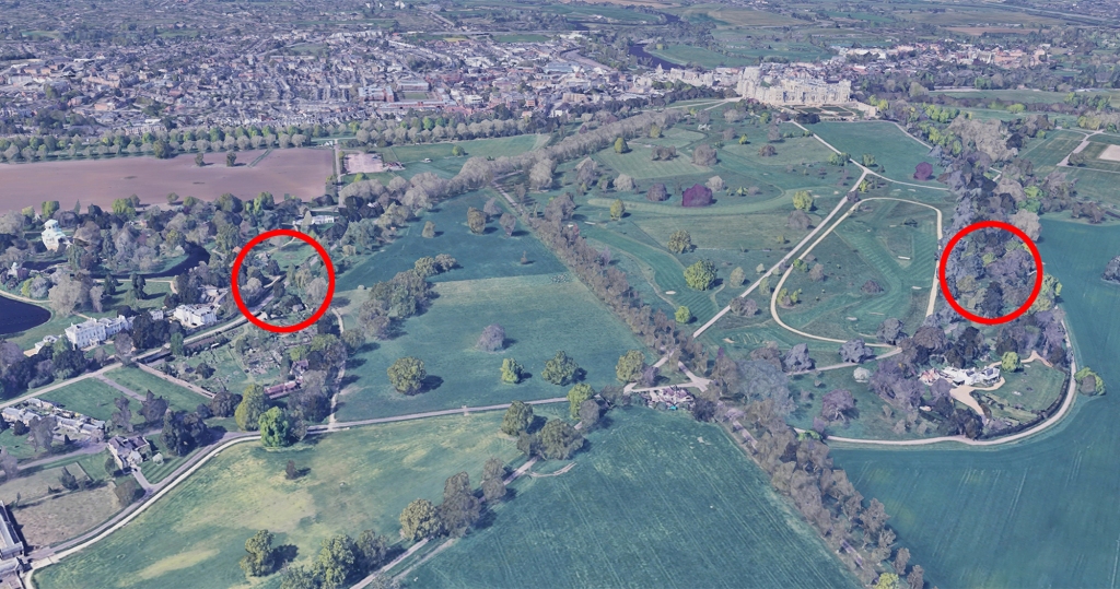 Short distance between Prince William's home and Frogmore Cottage, where his brother, Harry, is staying with wife Meghan Markle.
