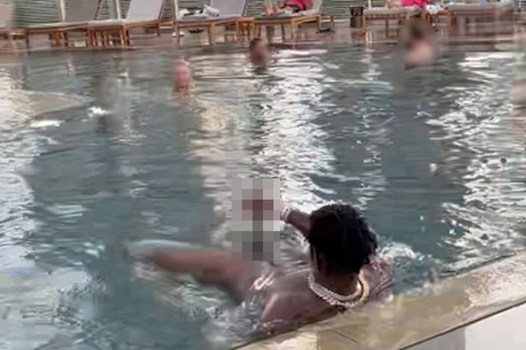 Brown exposed himself to the woman, and was later kicked out of the hotel.