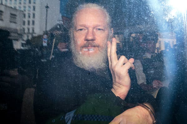 Assange Indicted Under Espionage Act, Raising First Amendment Issues - The New York Times